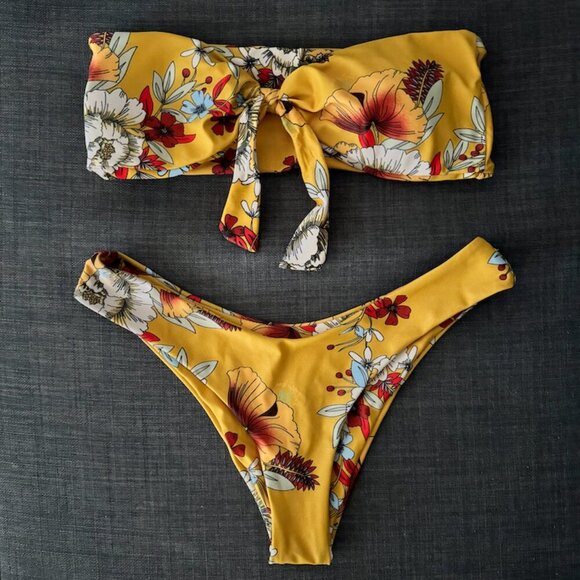 Yellow/Floral Bikini Set from Zaful - Picture 1 of 3